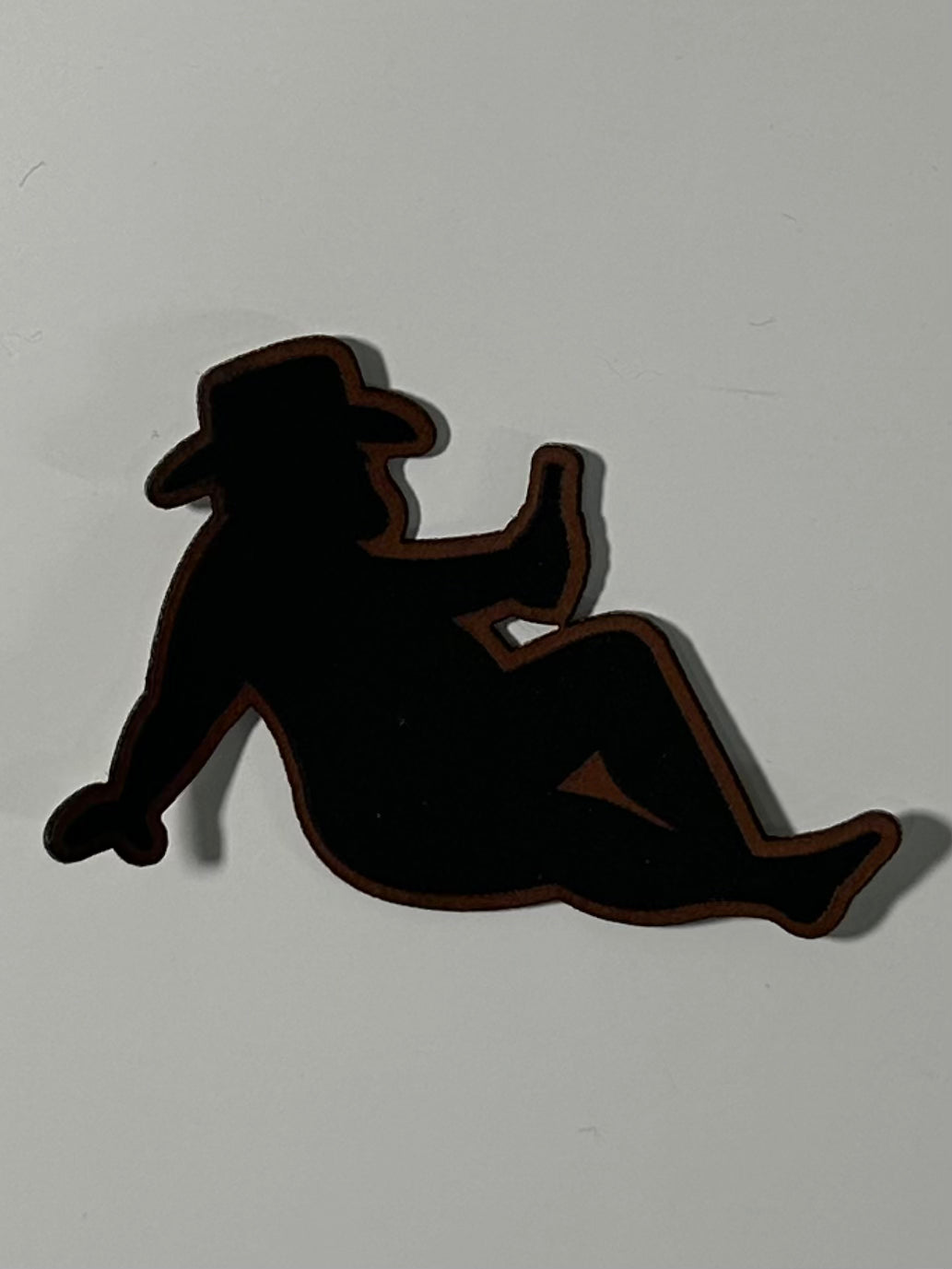 Sexy Chubby Man Leatherette Patch