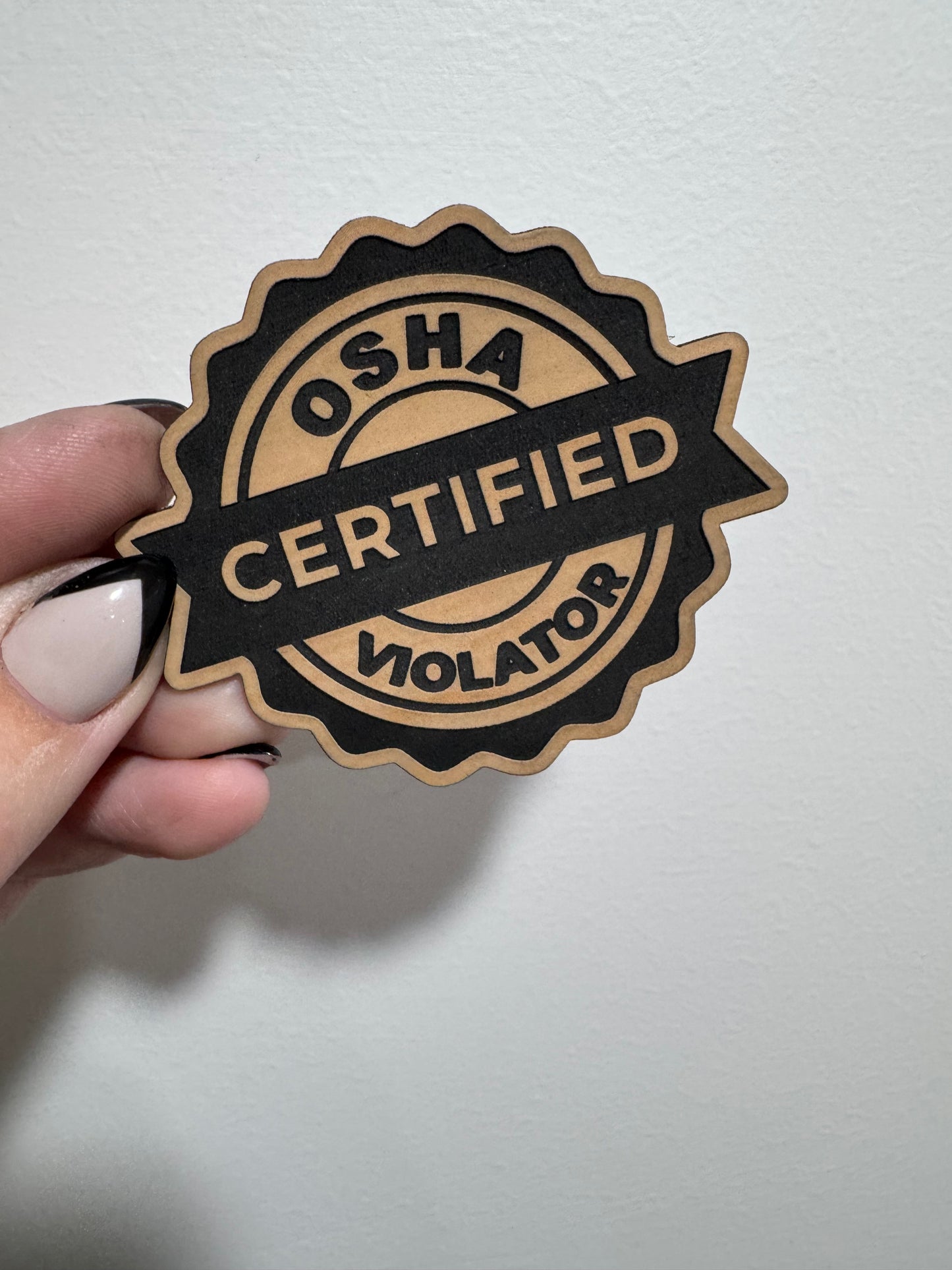 OSHA Violator Leatherette Patch