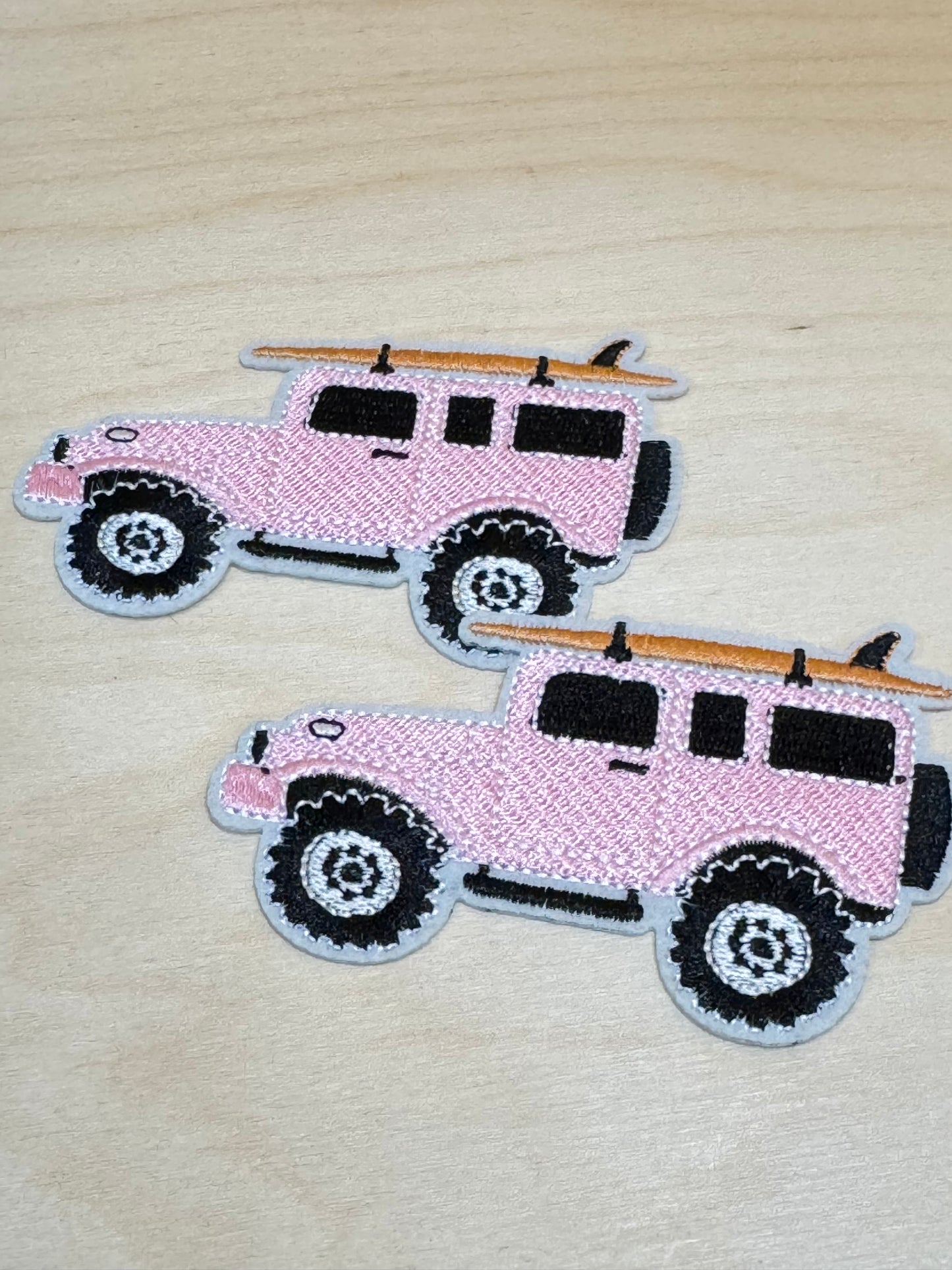 Surfboard 4x4 Vehicle Embroidered Patch