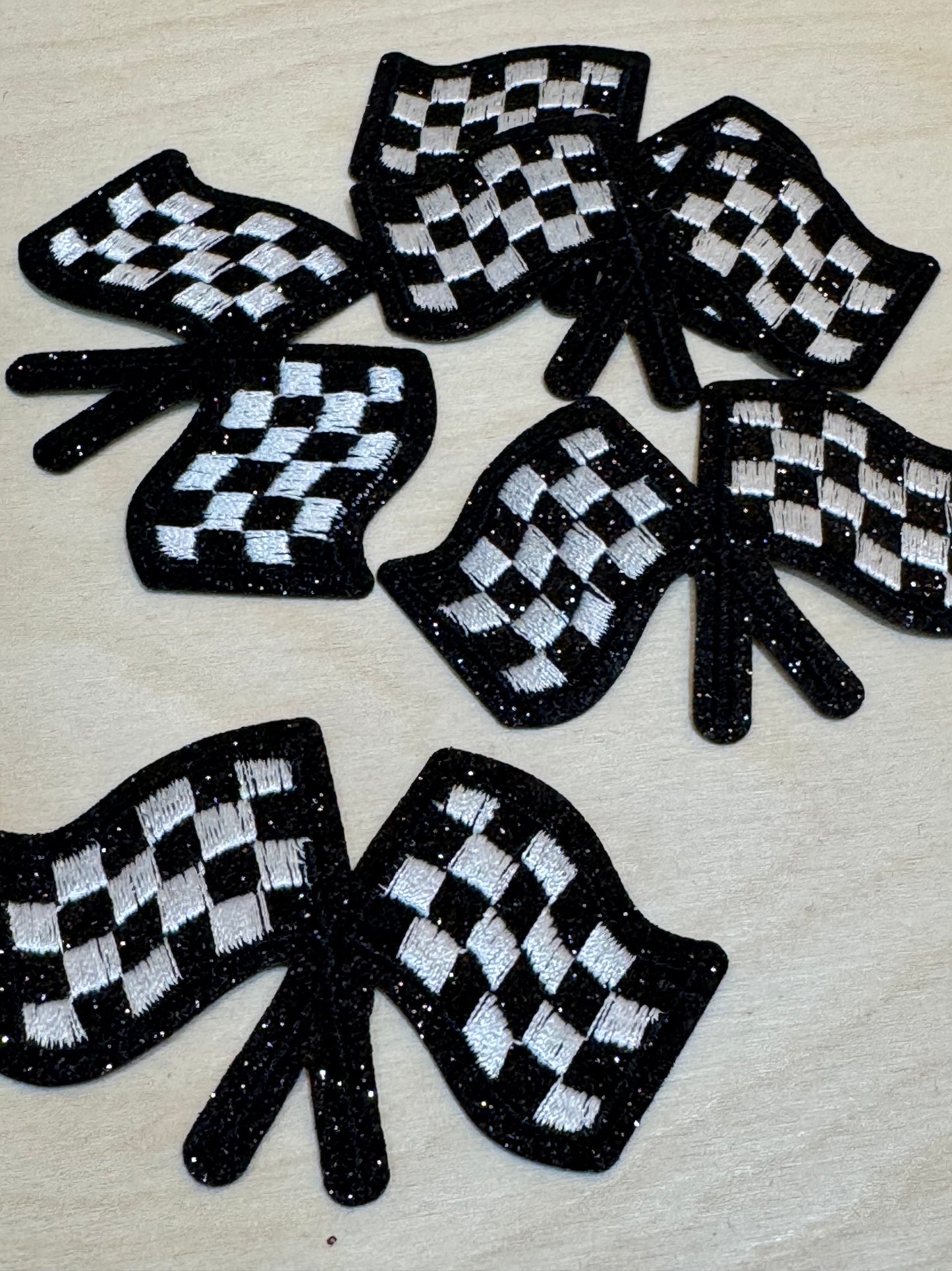 Checkered Flag Embroidered Patch