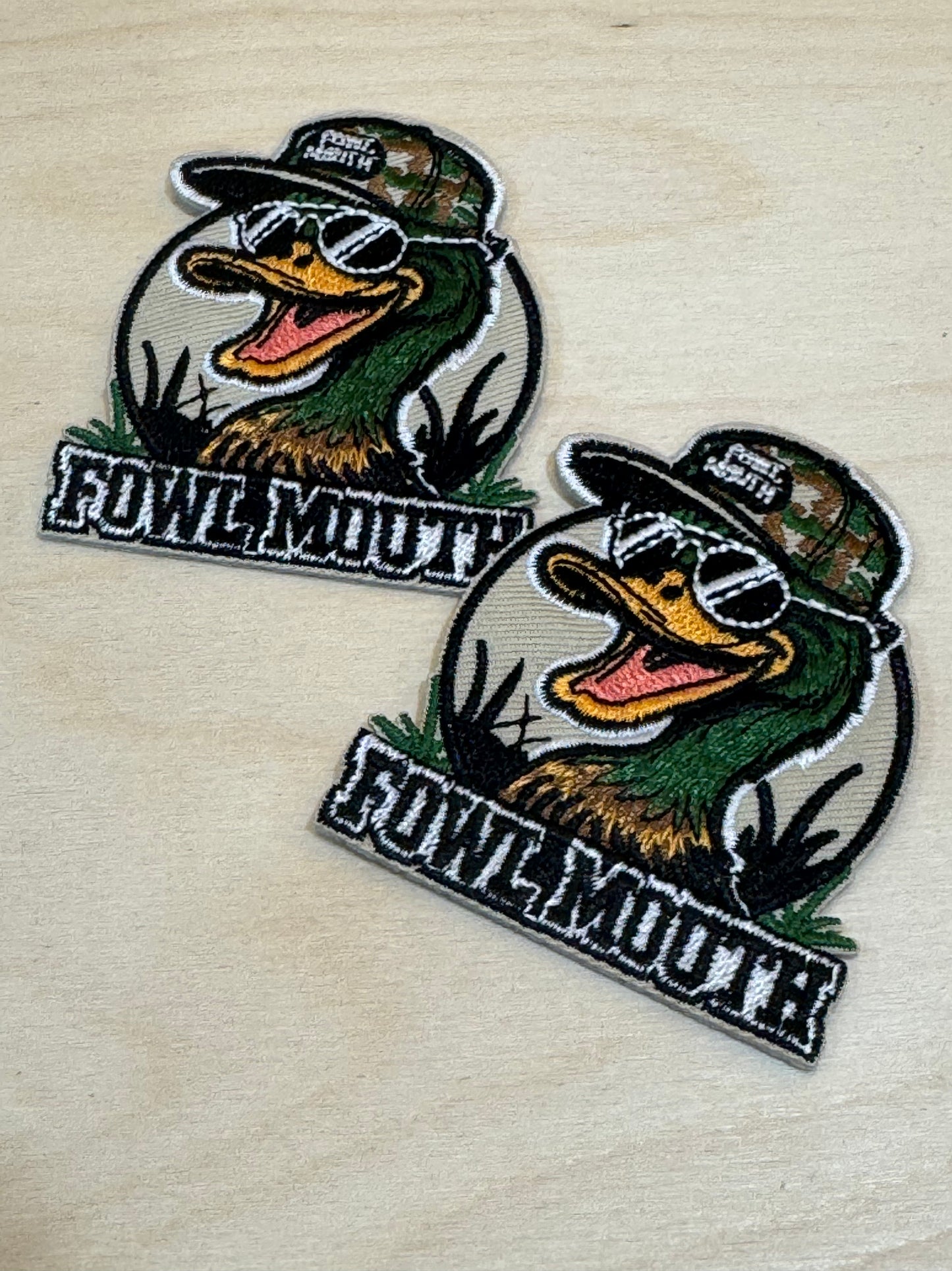 Fowl Mouth Duck Embroidered Patch