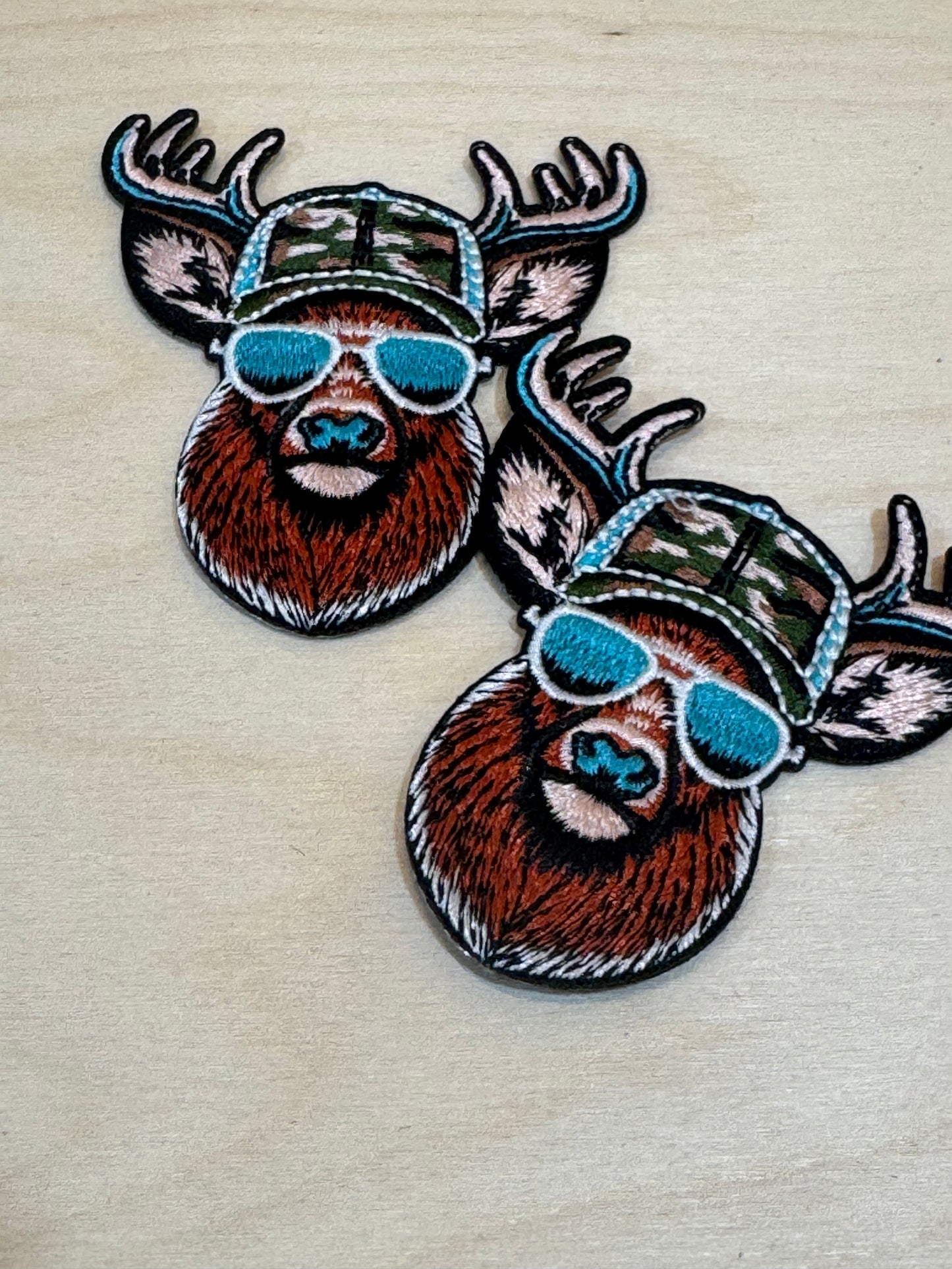 Camo Deer Embroidered Patch