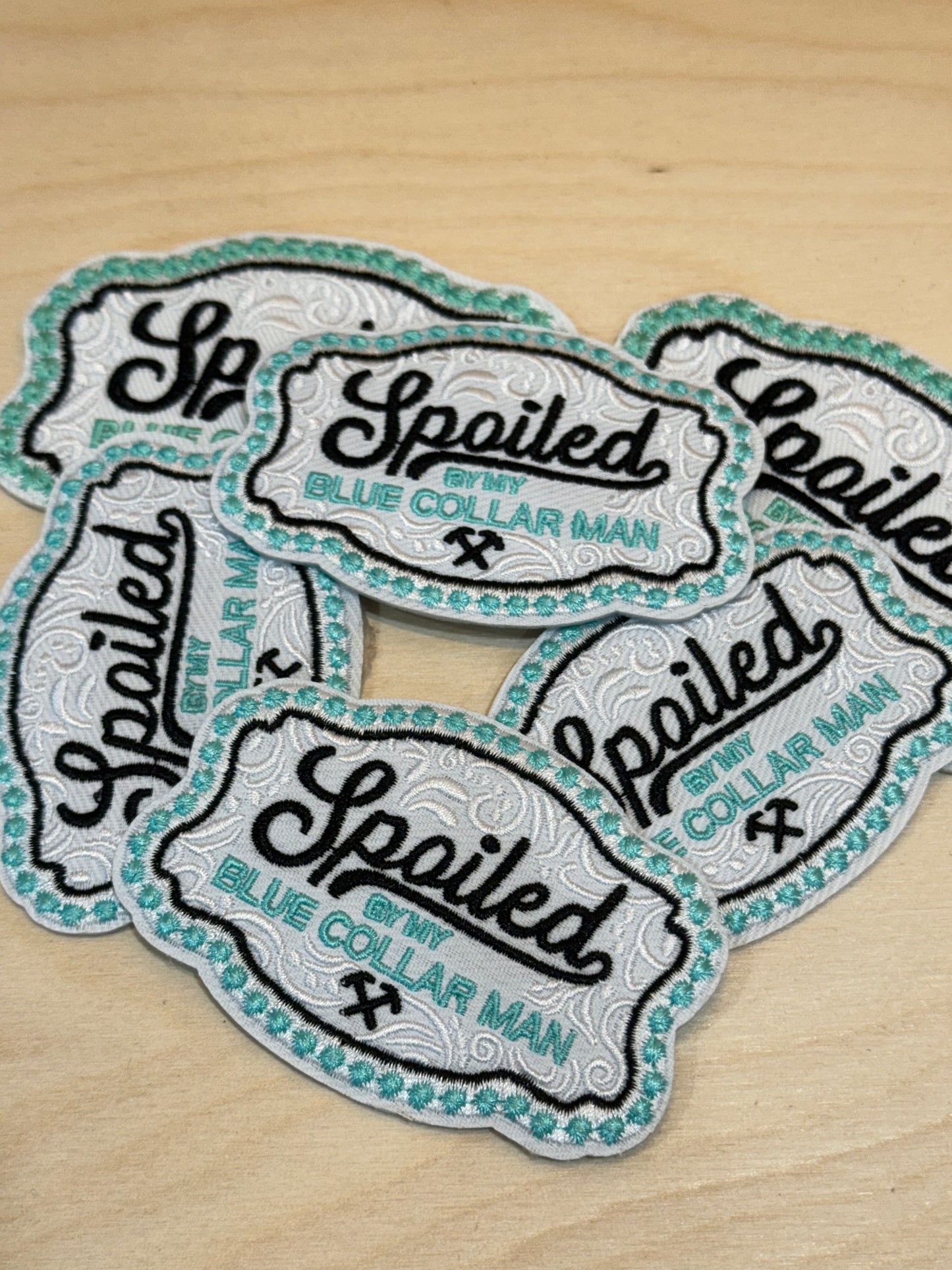 Blue Collar Wives Embroidered Patch