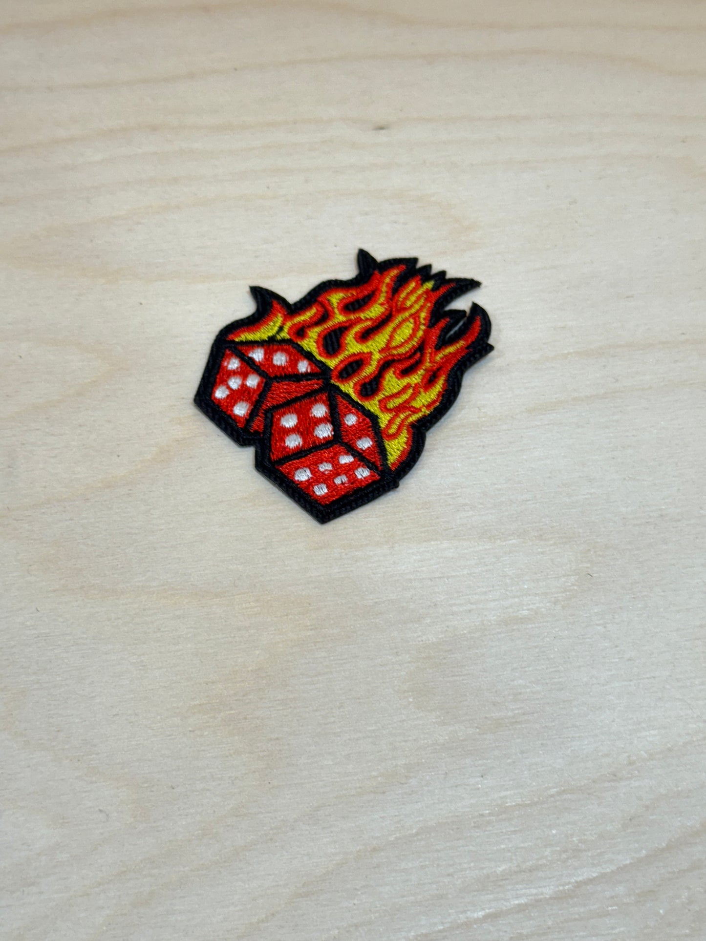 Dice Embroidered Patch