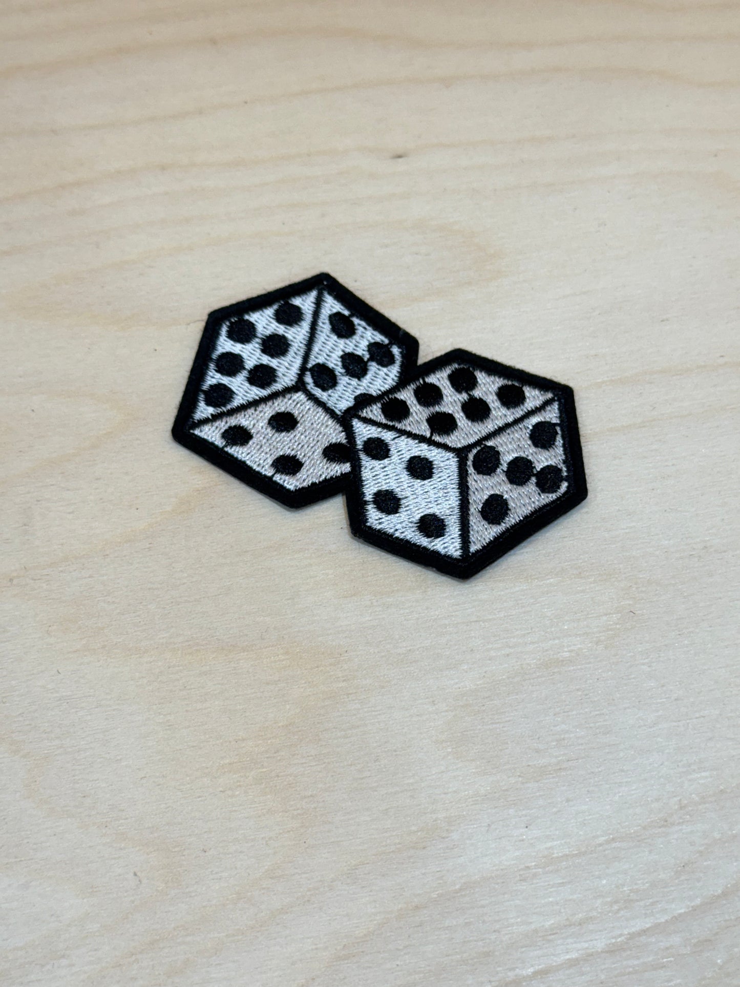 Dice Embroidered Patch