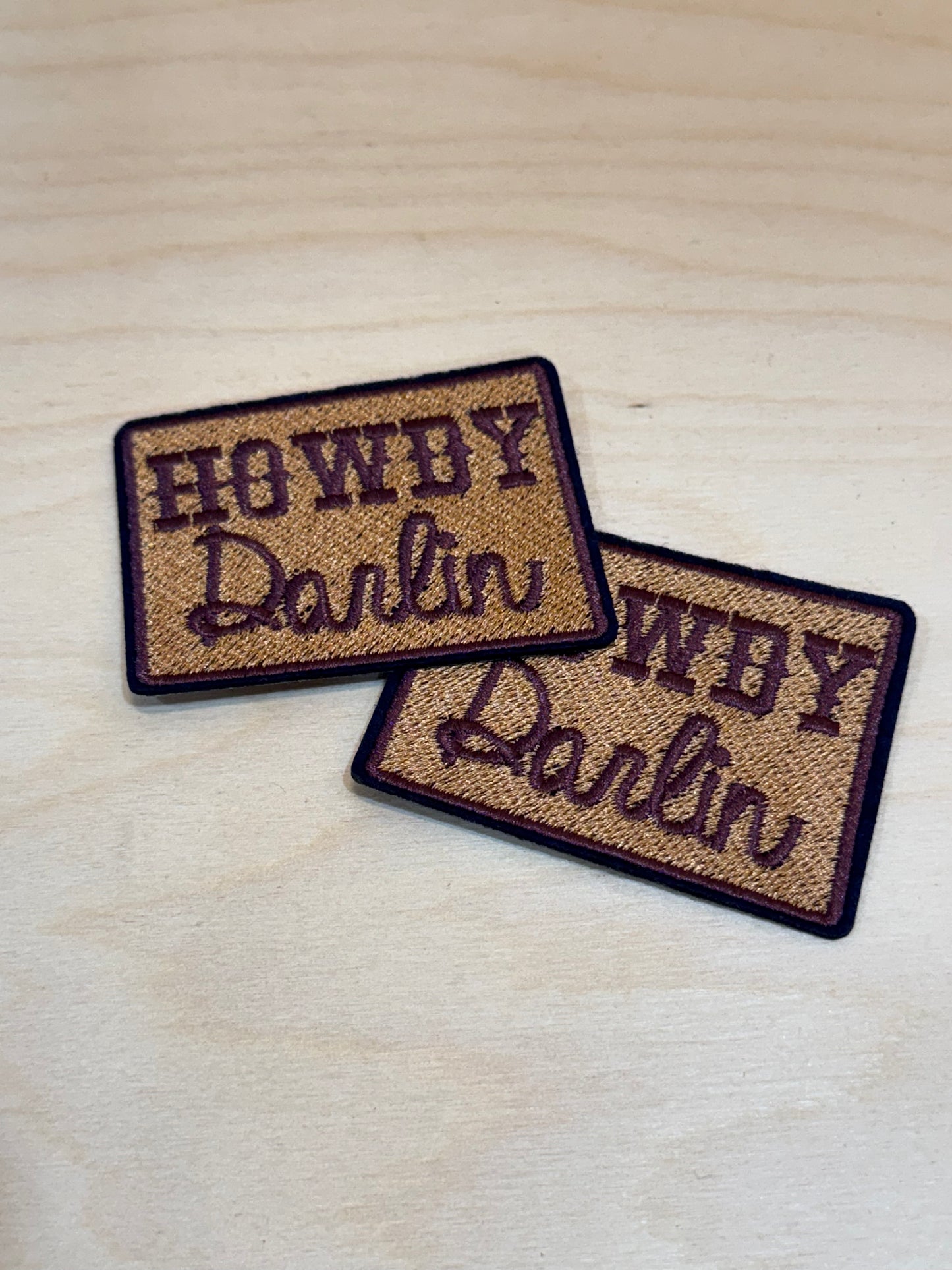 Howdy Variations Embroidered Patches