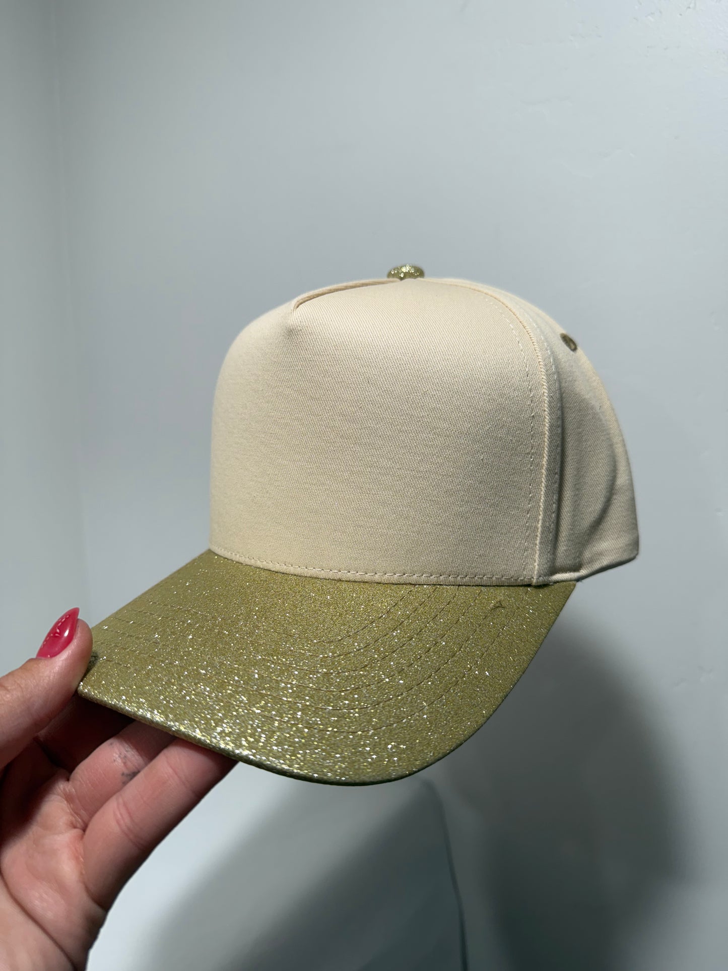 Canvas 5 Panel Neutral/Sparkly Gold
