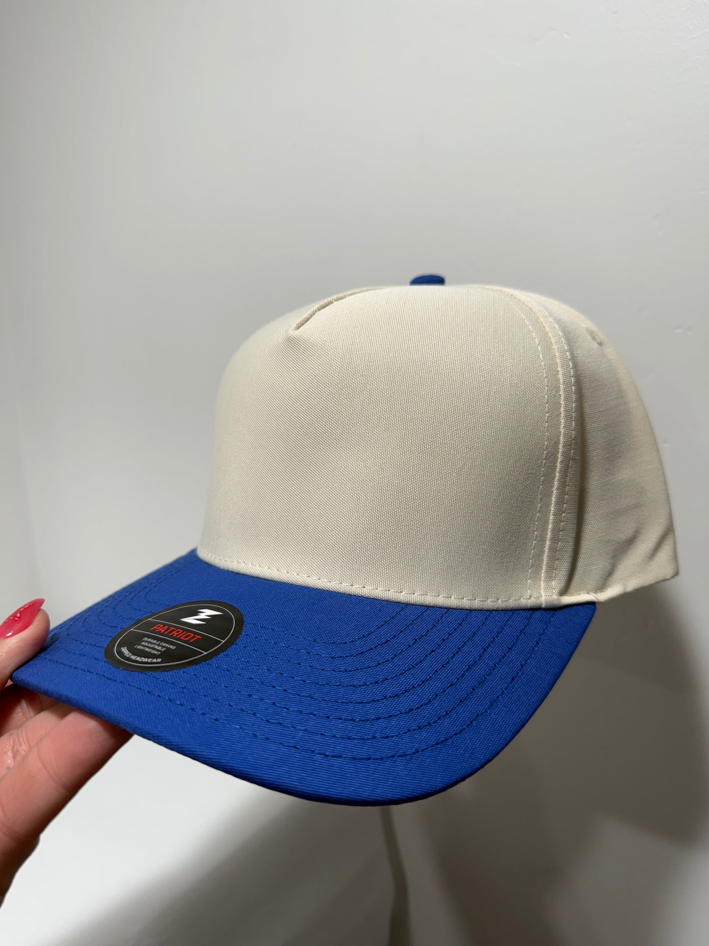 Canvas 5 Panel Neutral/Royal Blue