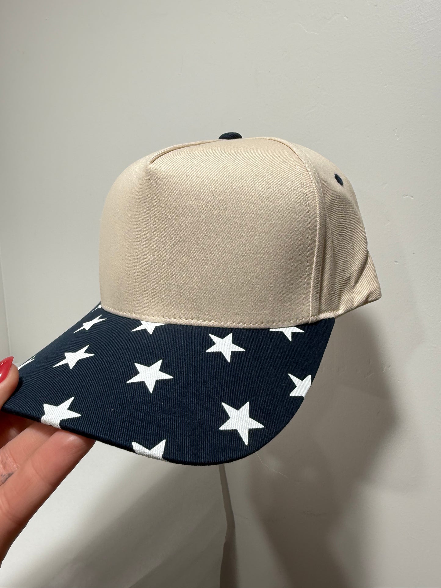 Canvas 5 Panel Neutral/Navy Stars