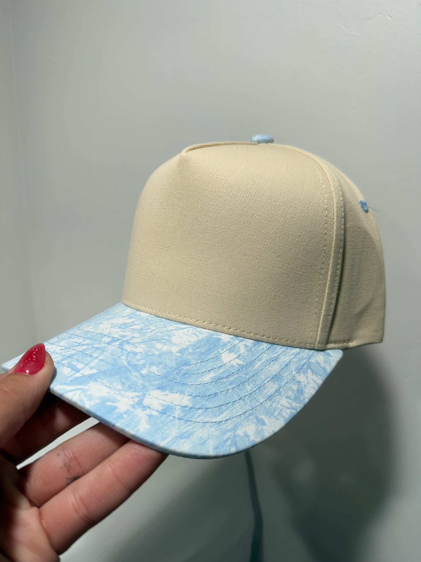 Canvas 5 Panel Neutral/Light Blue Tie-Dye