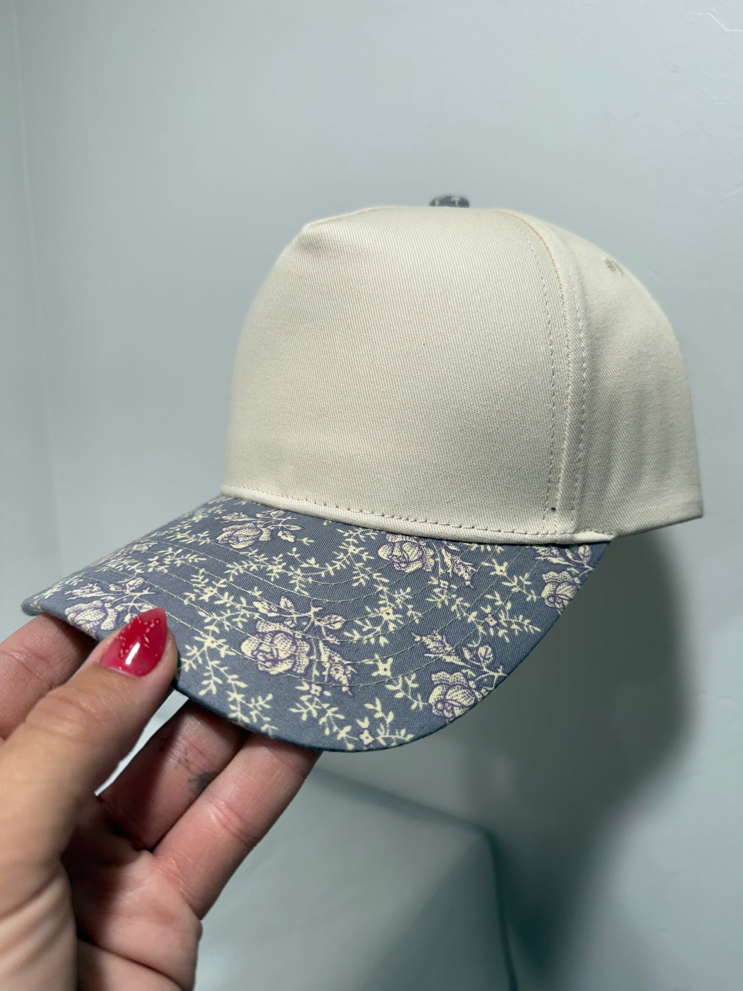Canvas 5 Panel Neutral/Slate Floral
