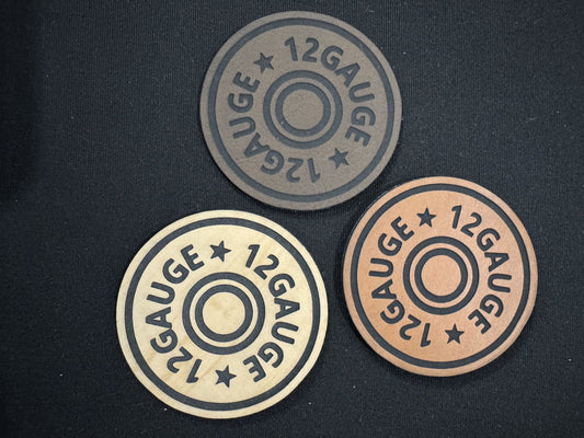 12 Gauge Leatherette Patch
