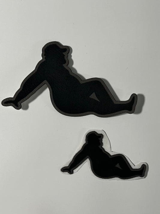 Sexy Chubby Man Leatherette Patch
