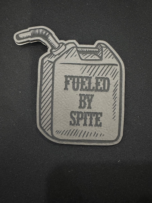 Fueled By Spite Leatherette Patch