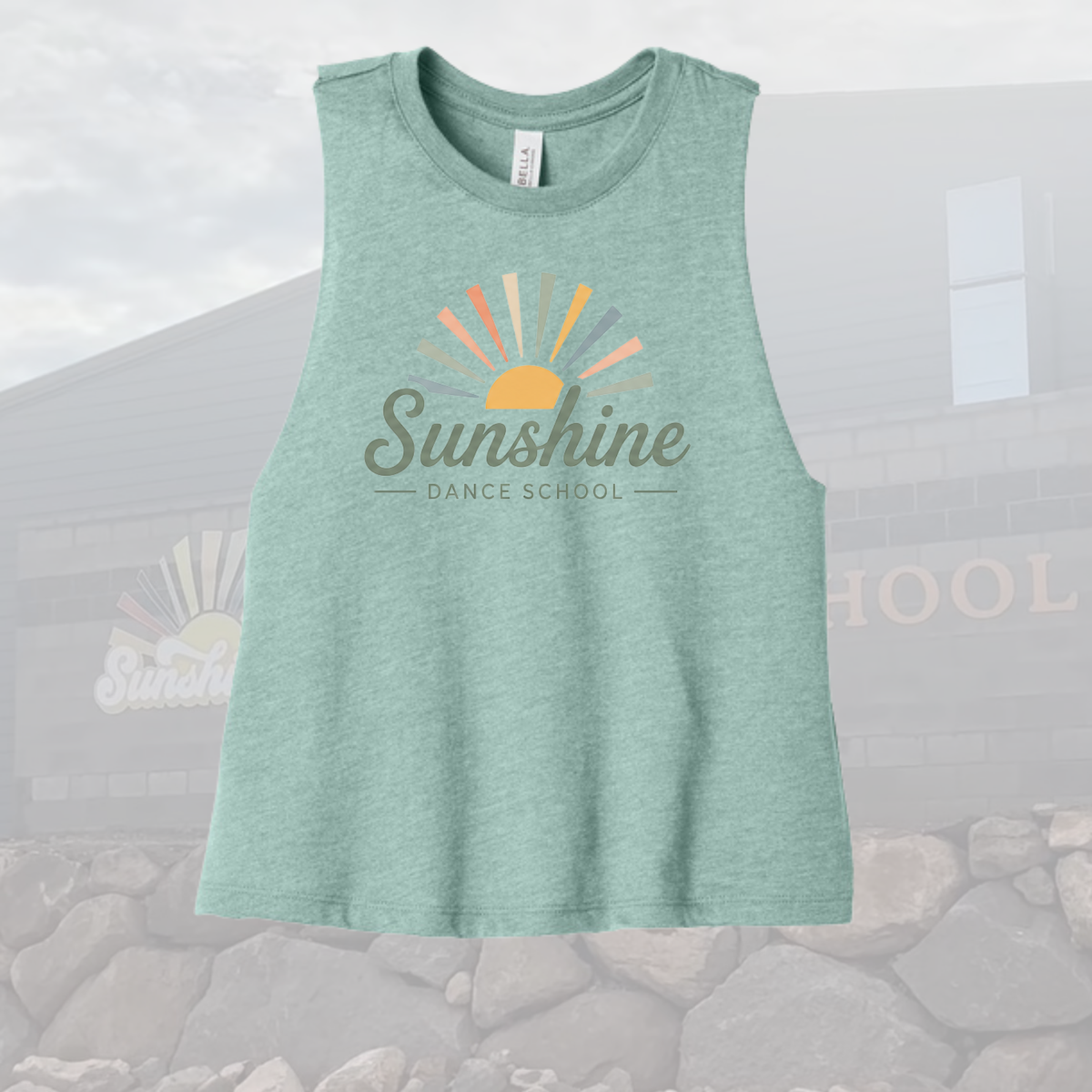 SDS BELLA+CANVAS® Women’s Racerback Cropped Tank