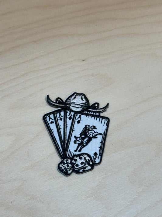Cowboy Cards Embroidered Patch