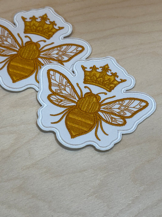 Queen Bee Embroidered Patch