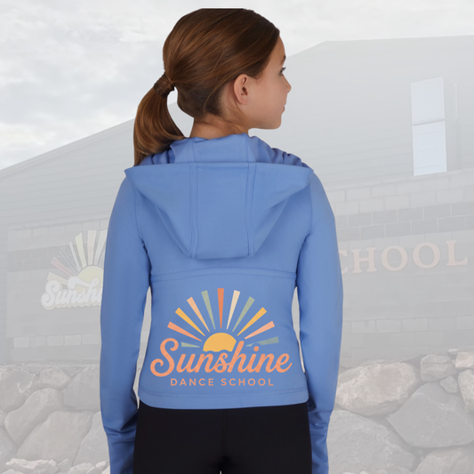 SDS Girls Everyday Full Zip Active Jacket with Hood