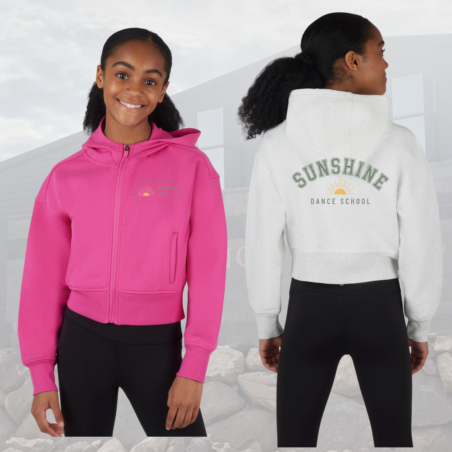 SDS Girls Scuba Full Zip Everyday Hoodie Jacket