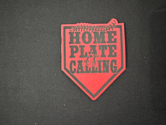 Home Plate Leatherette Patch