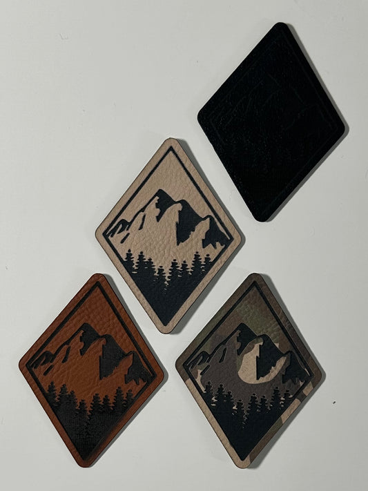 Diamond Mountain Leatherette Patch