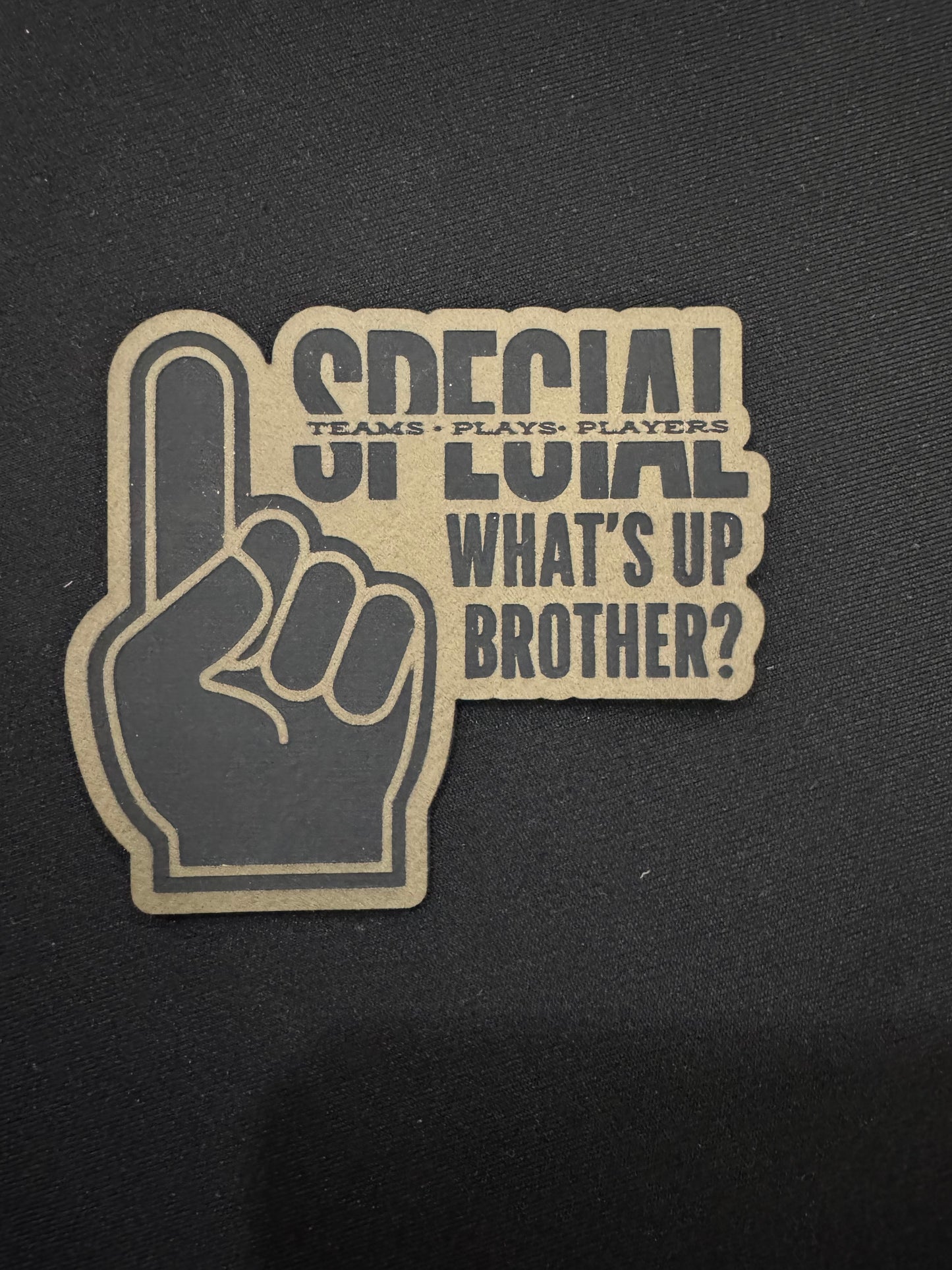 What’s Up Brother Leatherette Patch