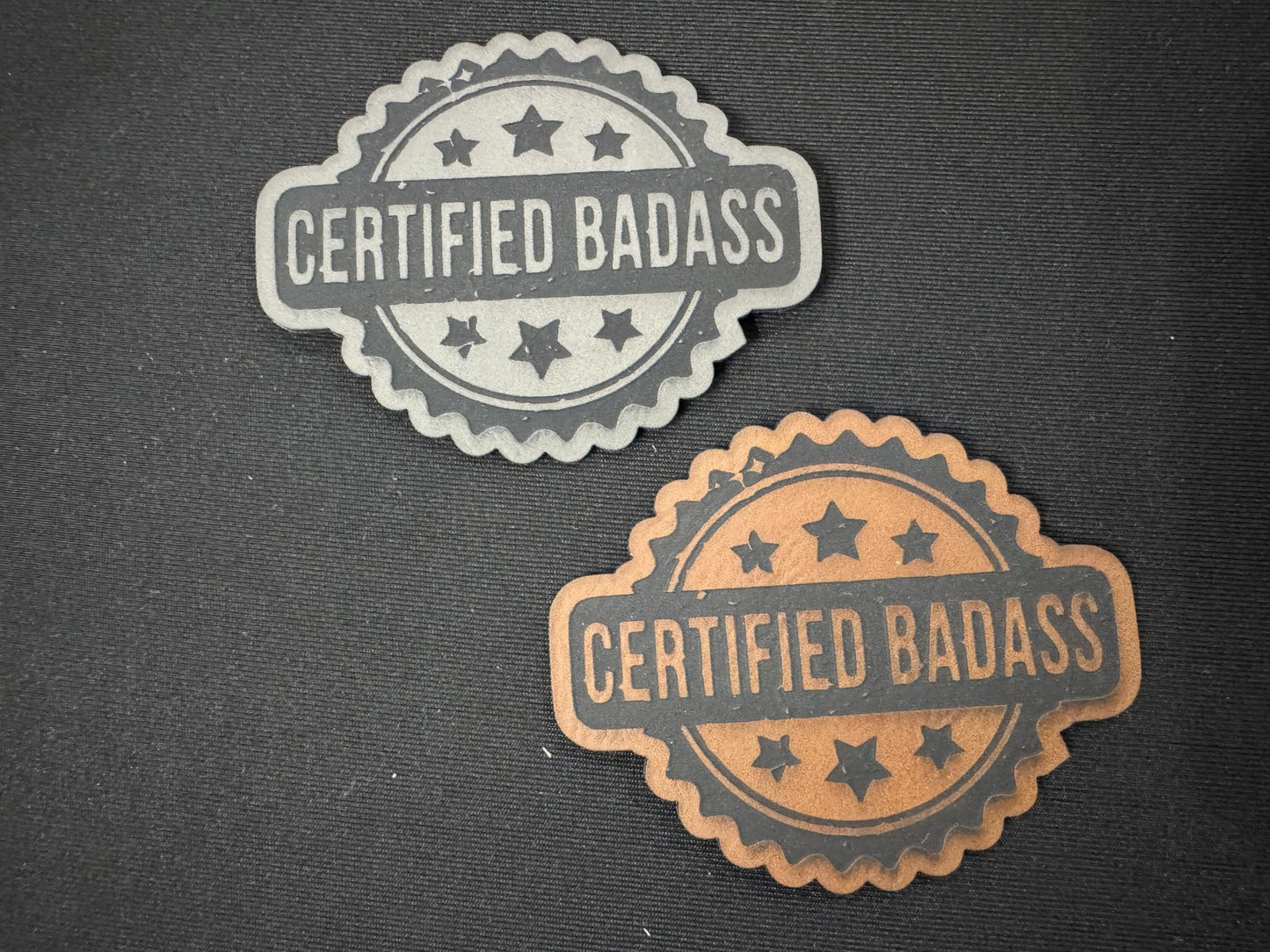 Certified Badass Leatherette Patch
