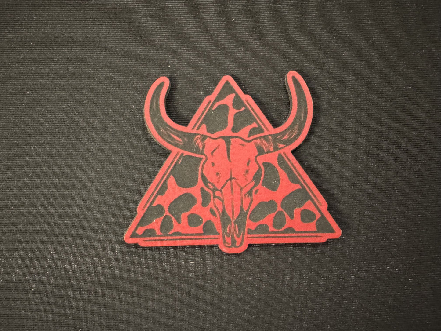 Cow Skull Leatherette Patch