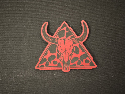 Cow Skull Leatherette Patch