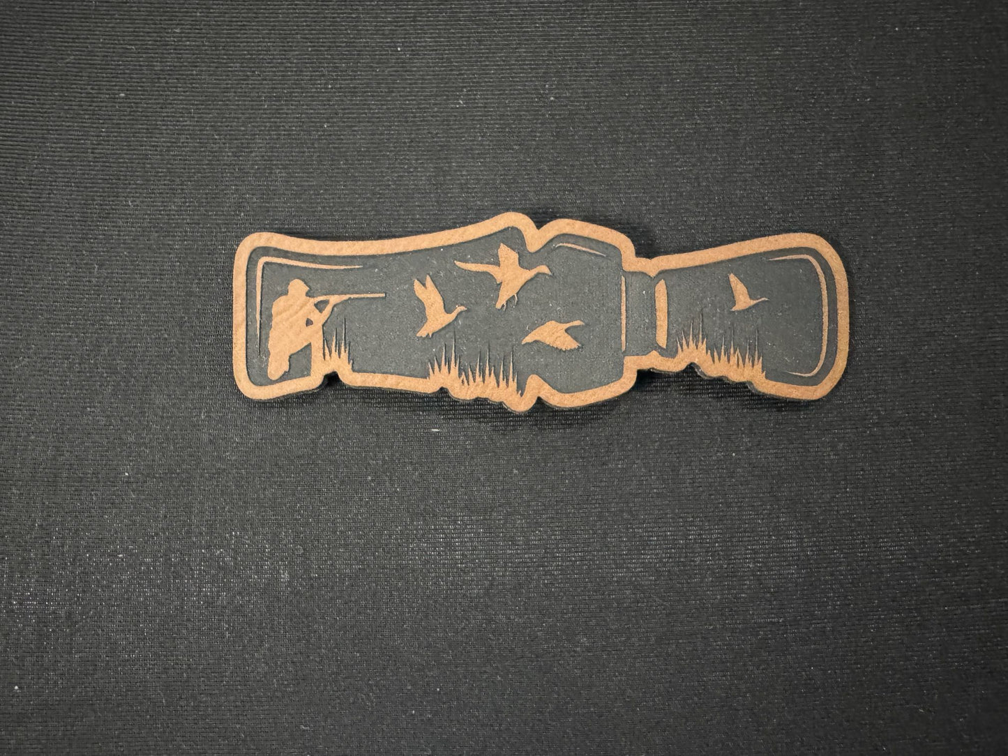 Duck Caller Leatherette Patch