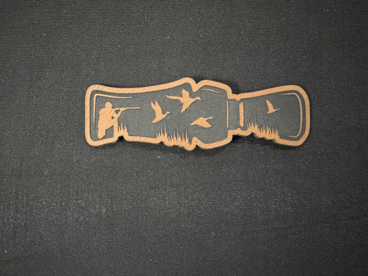 Duck Caller Leatherette Patch