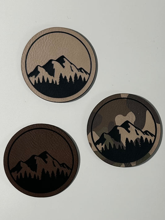 Round Mountain Leatherette Patch