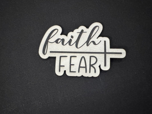 Faith-Fear Leatherette Patch