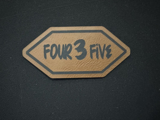 Four 3 Five Leatherette Patch