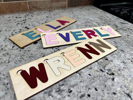 Personalized Wood Name Puzzles