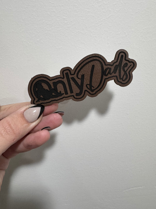 Only Dads Leatherette Patch