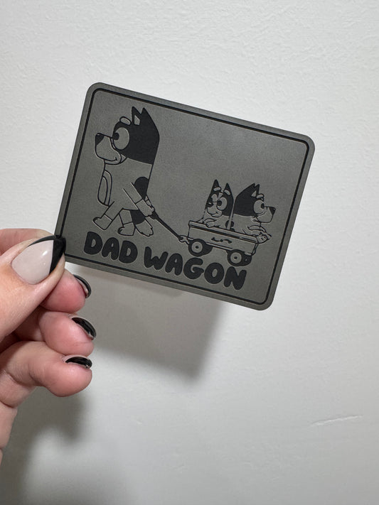 Dad Wagon Leatherette Patch