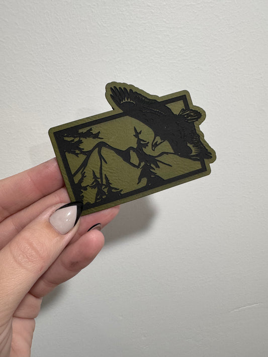 Mountain Eagle Leatherette Patch
