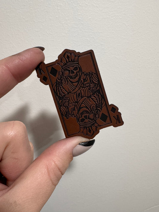 King of Diamonds Leatherette Patch