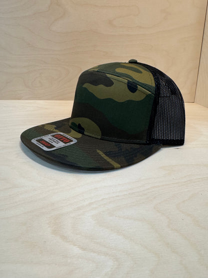 Canvas/Mesh+7 Panel FlatBill