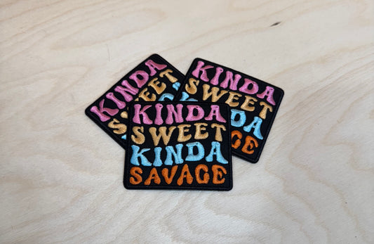 Kinda Sweet Embroidered Patch