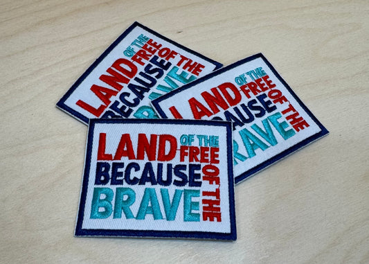 Land of the Free Embroidered Patch