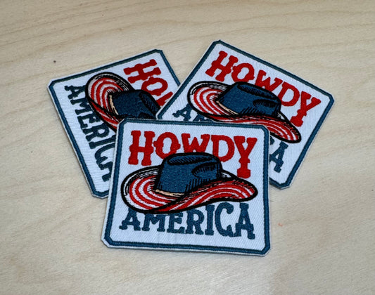 Howdy America Embroidered Patch