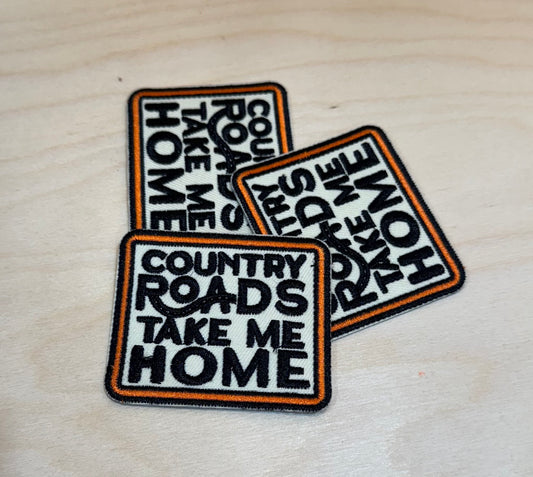 Country Road-Home Embroidered Patch