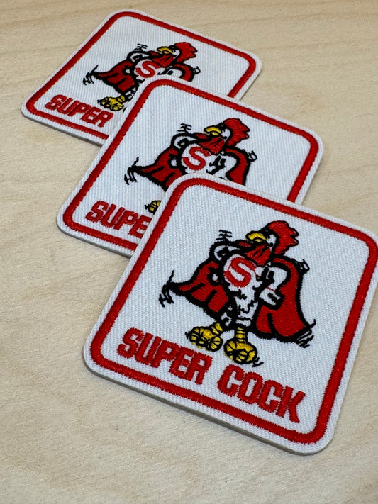 Super Rooster Embroidered Patch