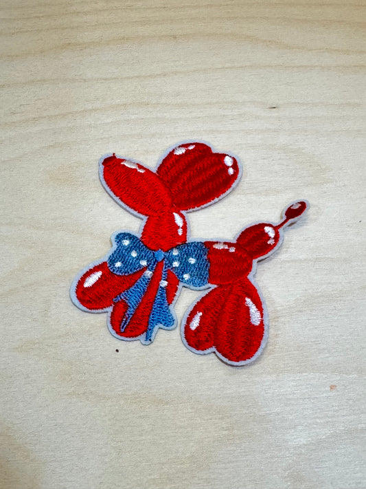 American Balloon Dog Embroidered Patch