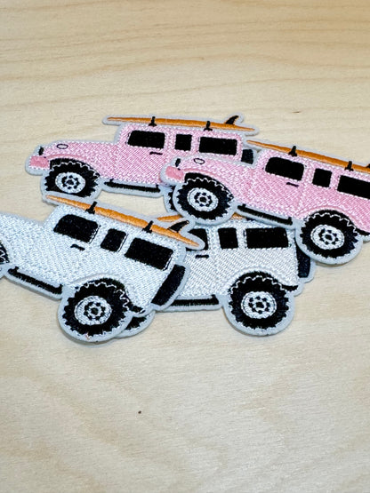 Surfboard 4x4 Vehicle Embroidered Patch