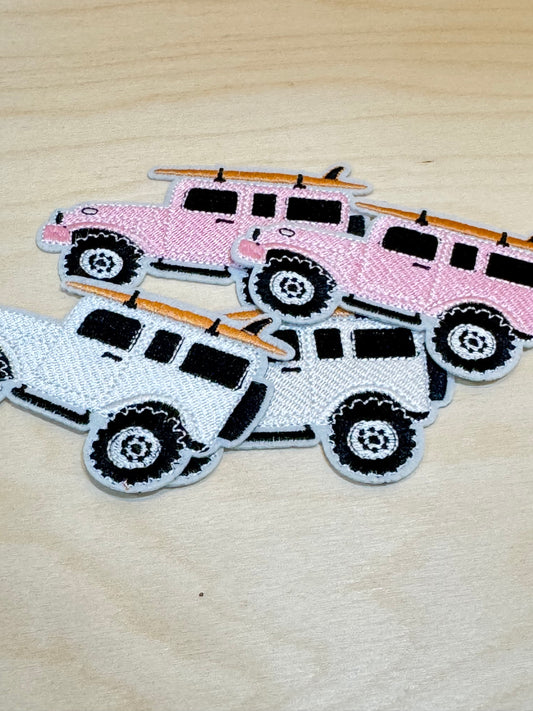 Surfboard 4x4 Vehicle Embroidered Patch