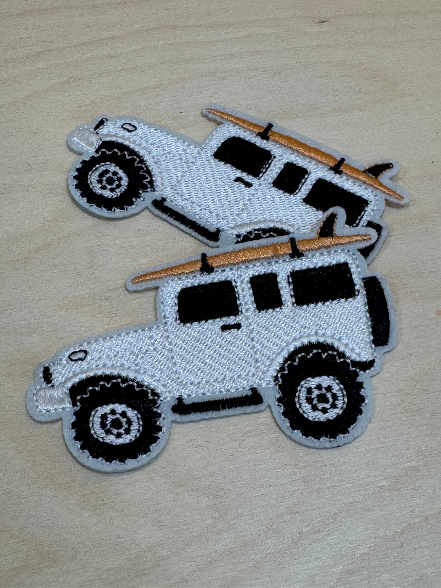 Surfboard 4x4 Vehicle Embroidered Patch
