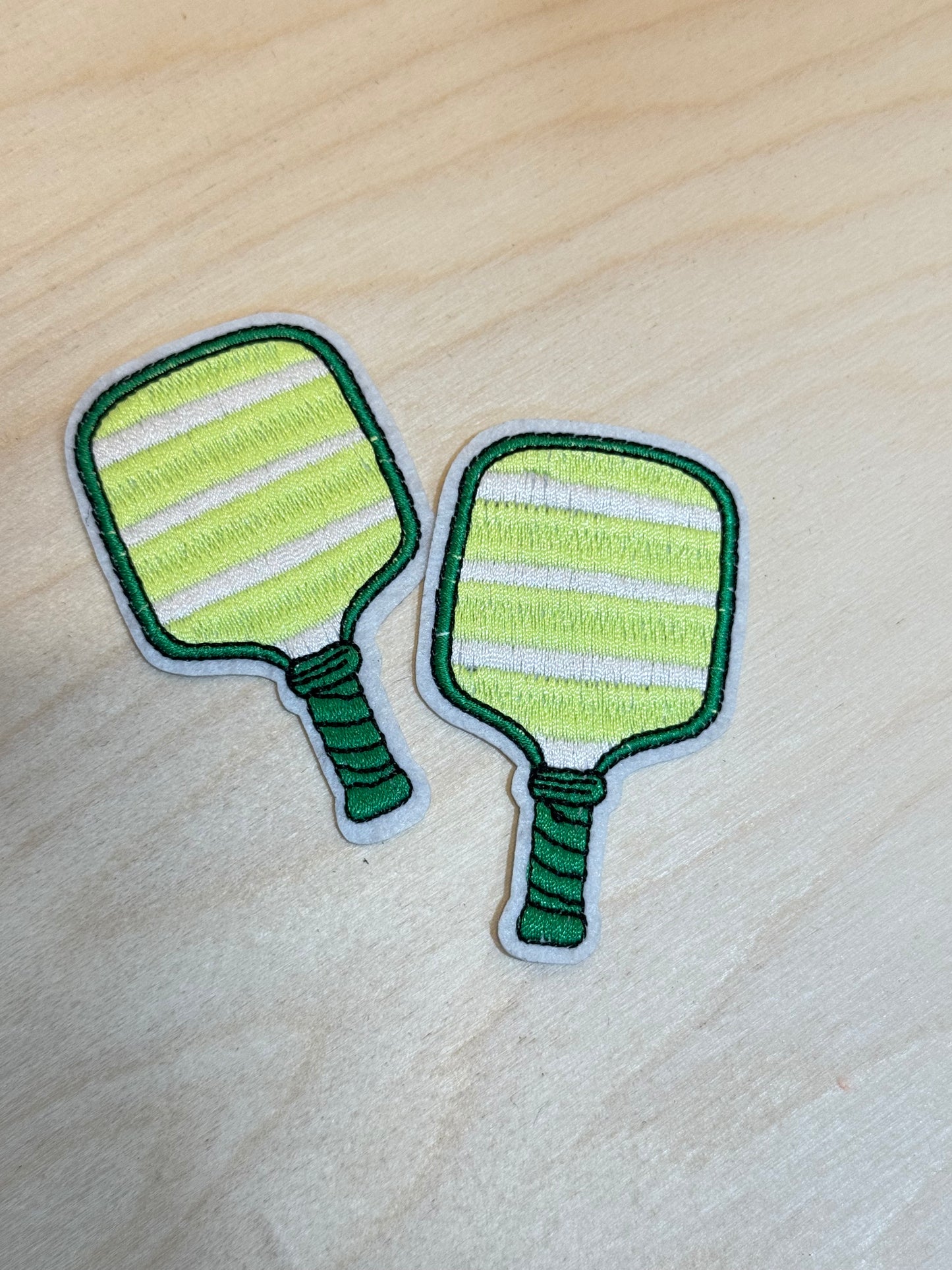 Pickleball Paddle Embroidered Patch